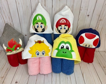 Mario Bro’s Hooded Towel