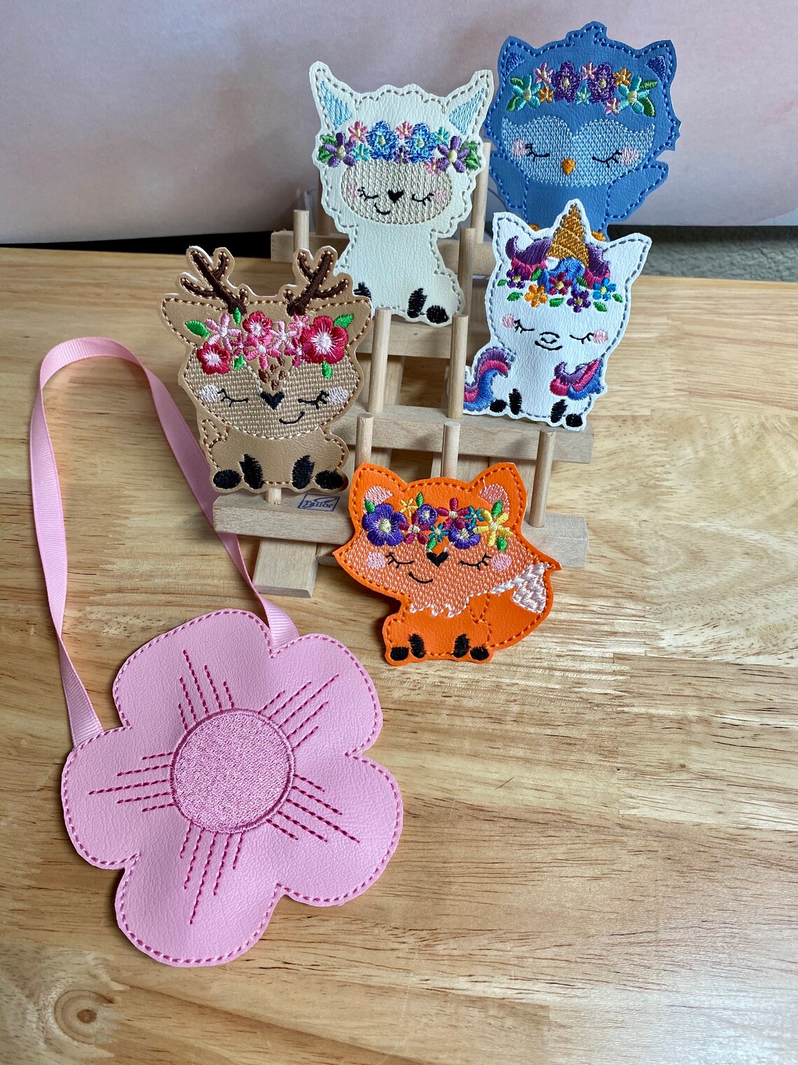 Floral Woodland Friends Finger Puppets Woodland Playtime - Etsy