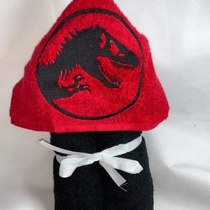 Jurassic Hooded Towel, Beach Towel, Bath Towel