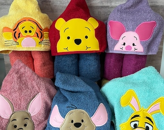 Pooh Hooded Towels