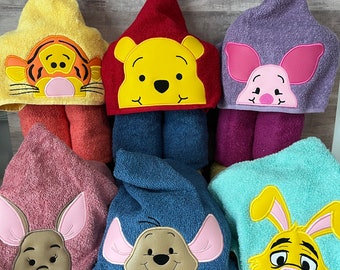 Pooh Hooded Towels