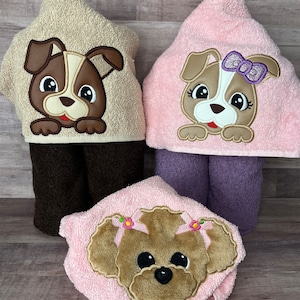 Asciugamano con cappuccio per cani, telo da bagno, telo da spiaggia