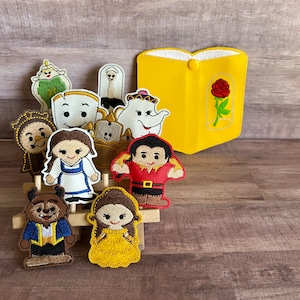 Beauty and the Beast Finger Puppets, Pretend, Playtime, Finger Puppets