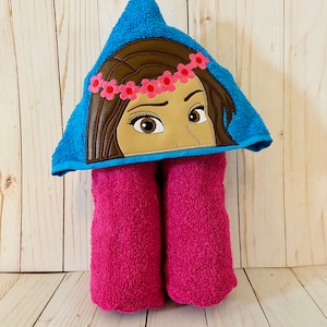 Moana Hooded Towel, Bath Towel, Beach Towel, Ocean