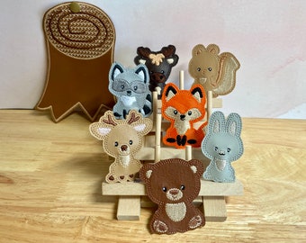 Woodland Finger Puppets, Friends, Animals