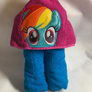 Regenbogen Kapuzenhandtuch, Badetuch, Strandtuch