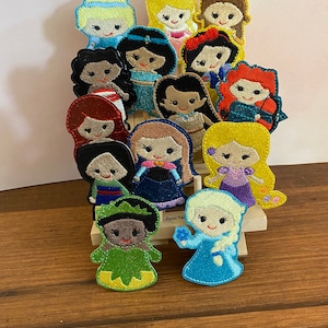 Marionetas de dedo de princesa