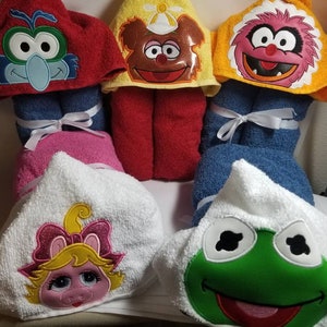 Muppet Hooded Towel, Beach Towel, Bath Towel