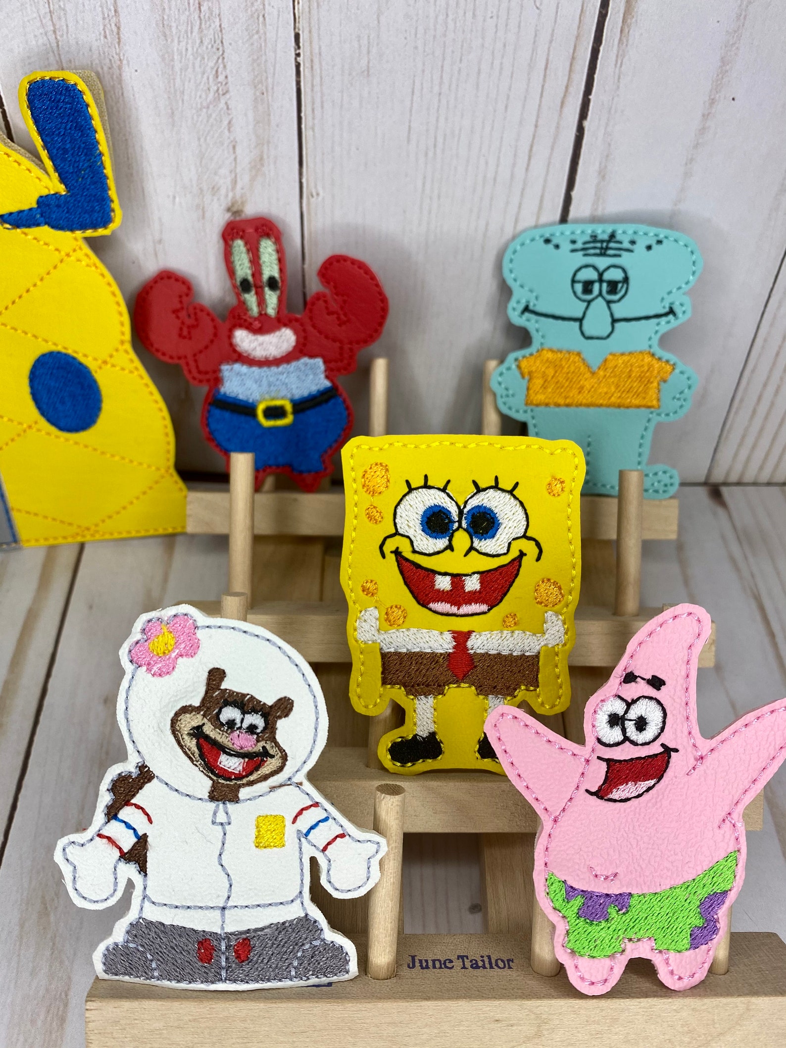 Sponge Bob Finger Puppets Etsy