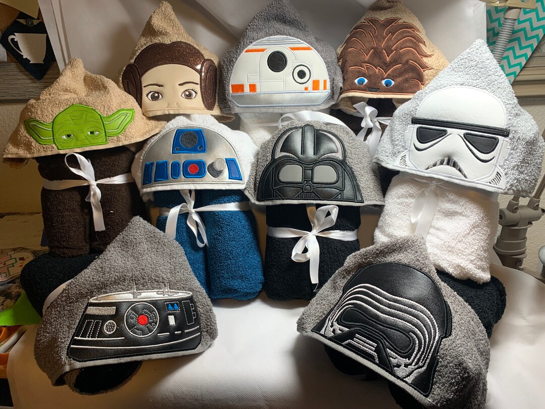 Star Wars Hooded Towels, Bath Towel, Beach Towel, Peeker - Etsy