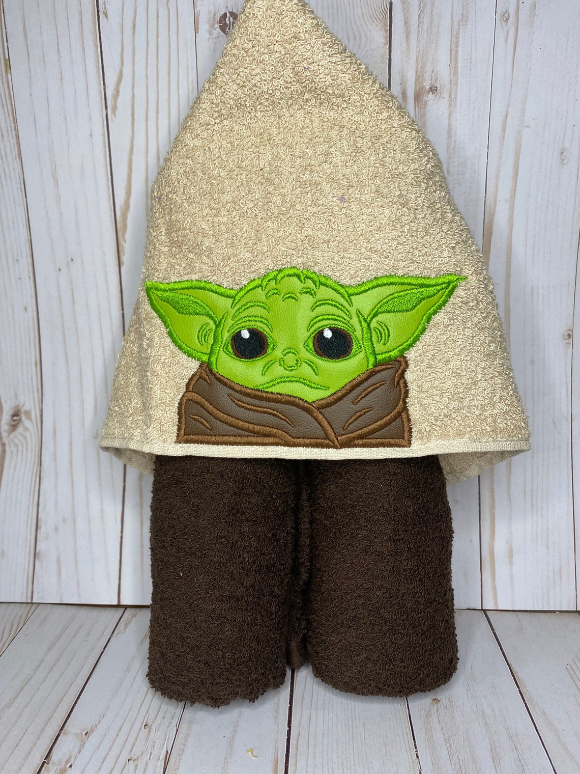 Baby Yoda Hooded Towel Beach Towel Etsy