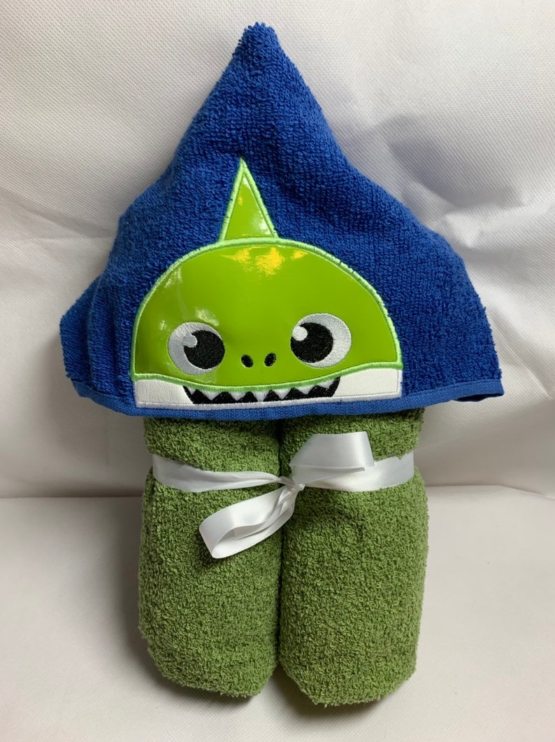 Baby Bath Towel Cotton Hooded Shark Design