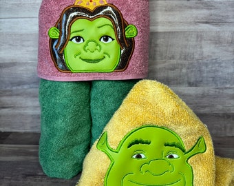 Green characters, Bath Towel, Beach Towel