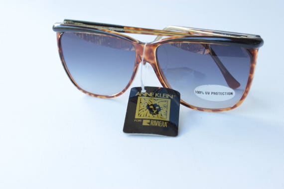 Anne Klein for Riviera Aviator Sunglasses in Tort… - image 6