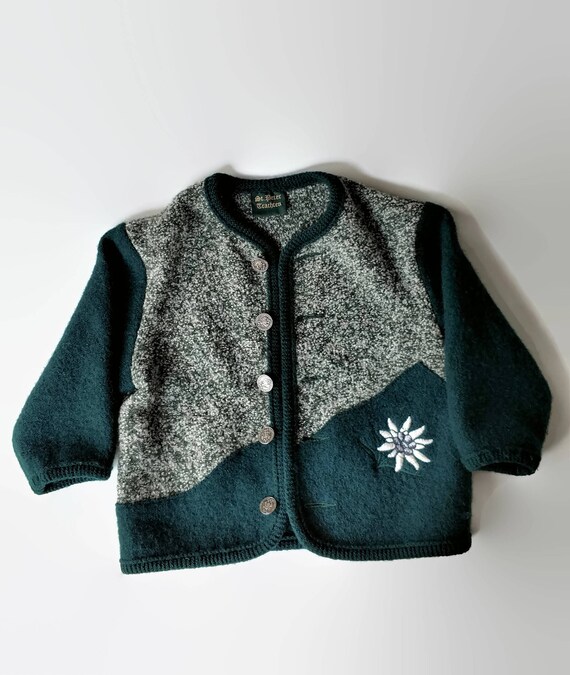 St. Peter Trachten Loden Green Wool Children's Car