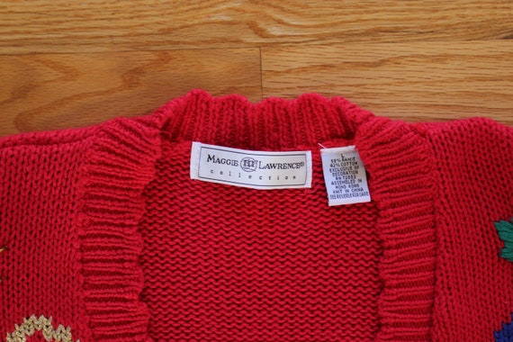 Sparkling, Colorful Red Ugly Christmas Cardigan S… - image 3