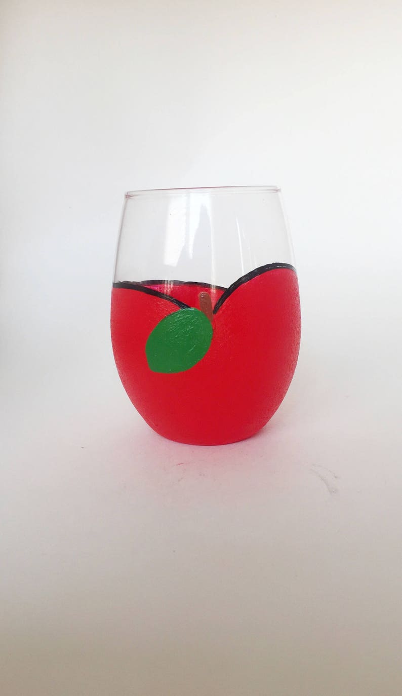 Apple wine glassteacher wine glass