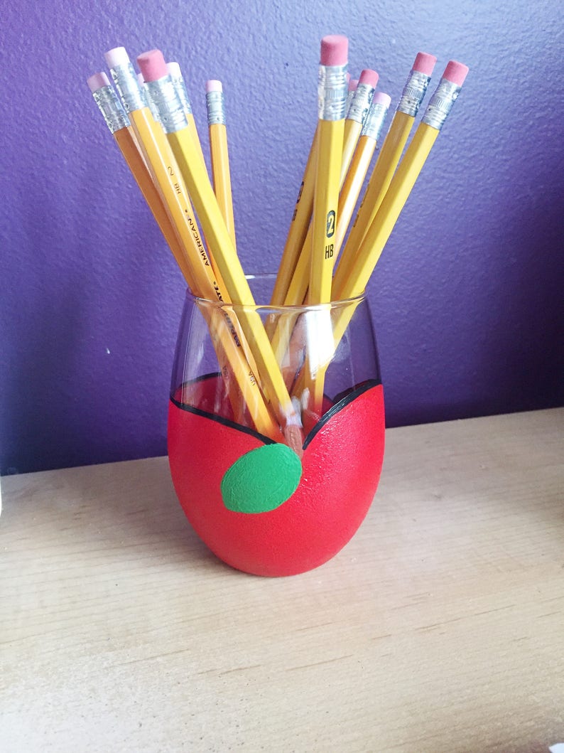 Apple wine glassteacher wine glass