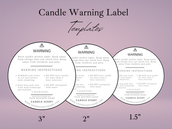 Warning Label Templates - Customizable Templates