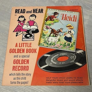 Vintage Heidi book and record