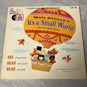 Vintage It&#39;s a Small World book and record