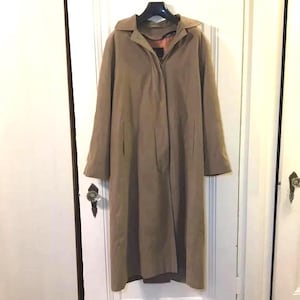 London Fog faux suede trench