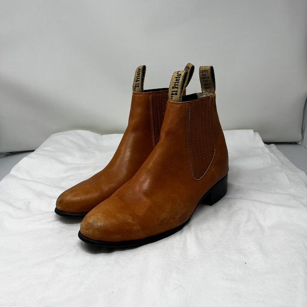Women Size 5 1/2 Vintage "El Prieto" Brown Ankle Boots
