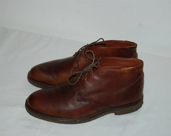 Men Size 9 1/2 Vintage Johnston & Murphy Brown Dress Boots
