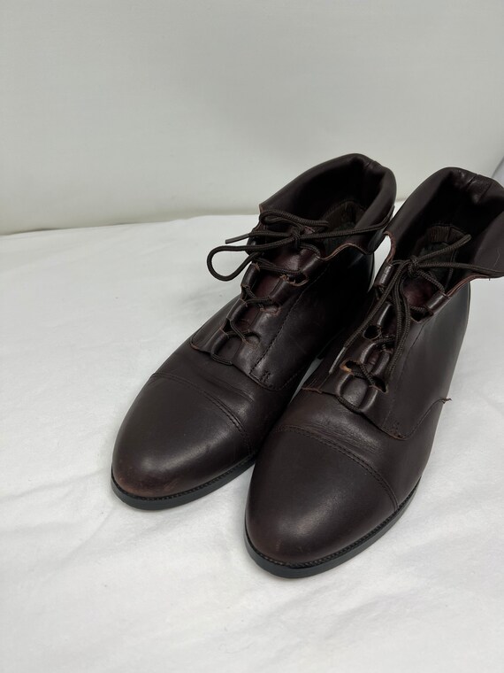Women Size 8 Vintage Prima Royale Brown Leather L… - image 3