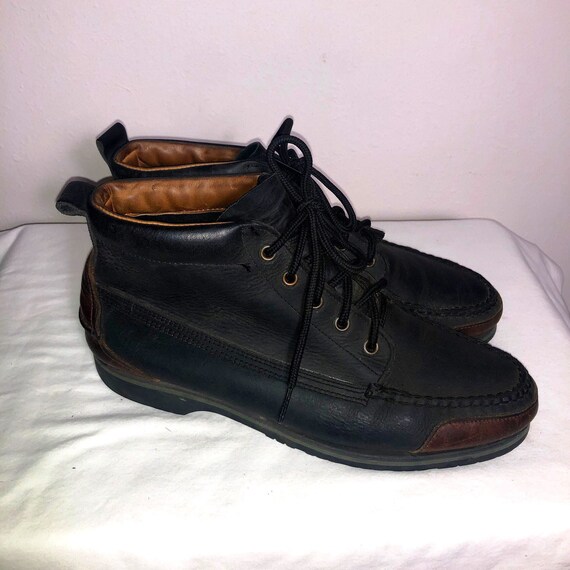 Men Size 10 Vintage Cole Haan Navy Hiking Ankle Bo