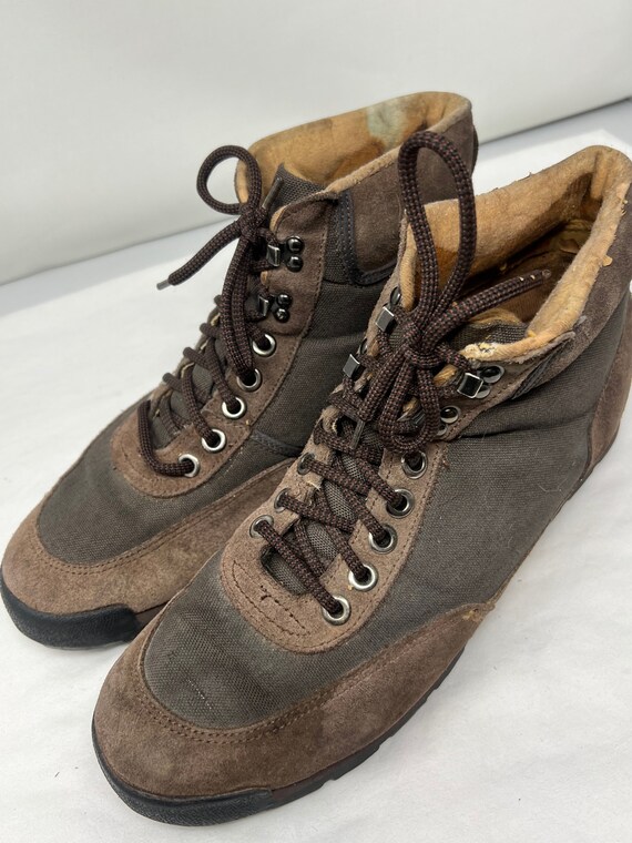 Men Size 12 Vintage Brown Donner Mountain Hiking … - image 2