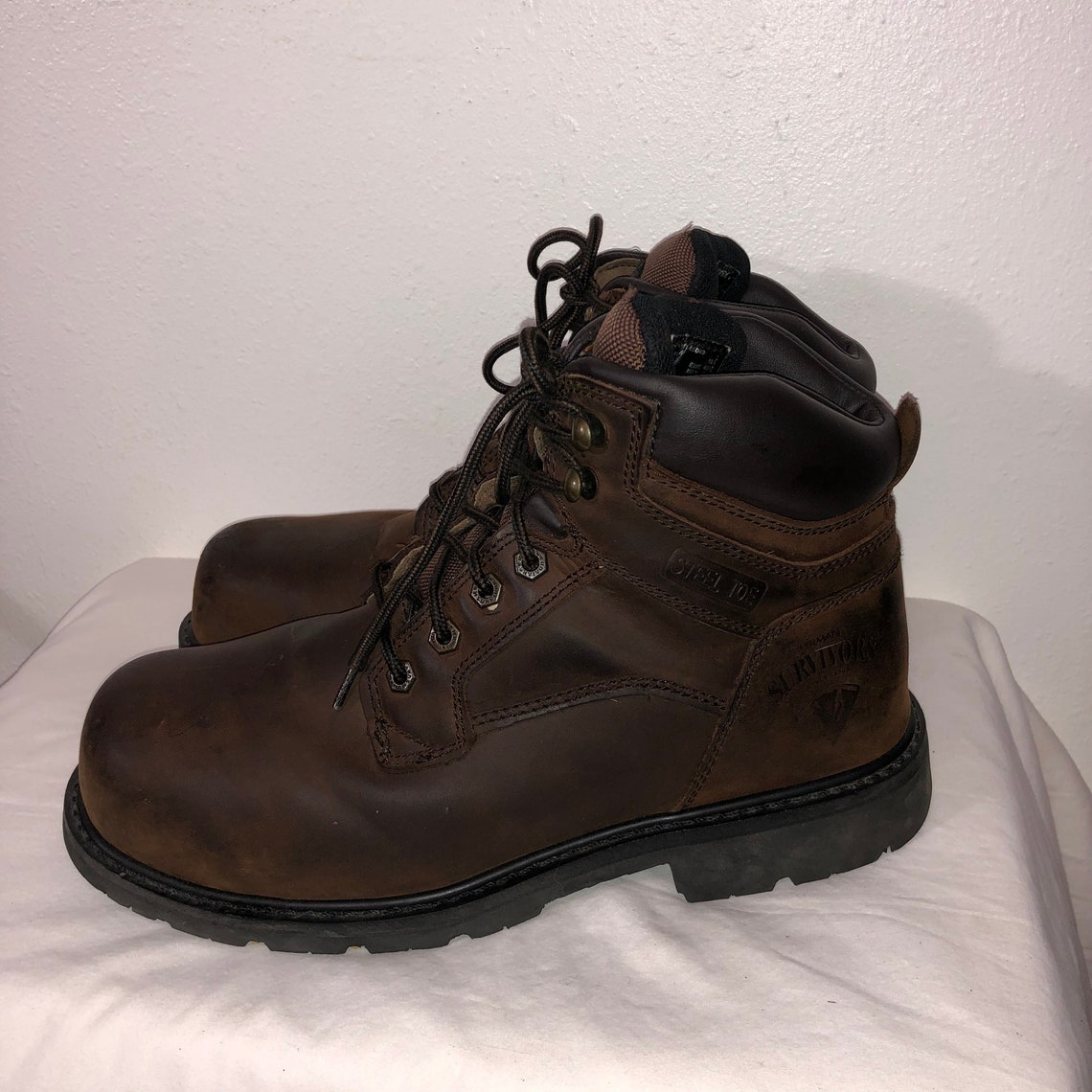 Men Size 12 Herman Survivor Steel-toe Work Boots With Slip | Etsy