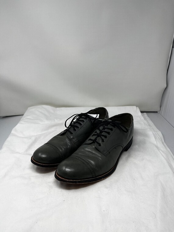 Men Size 11 Vintage Stacy Adams Dark Grey Oxford D