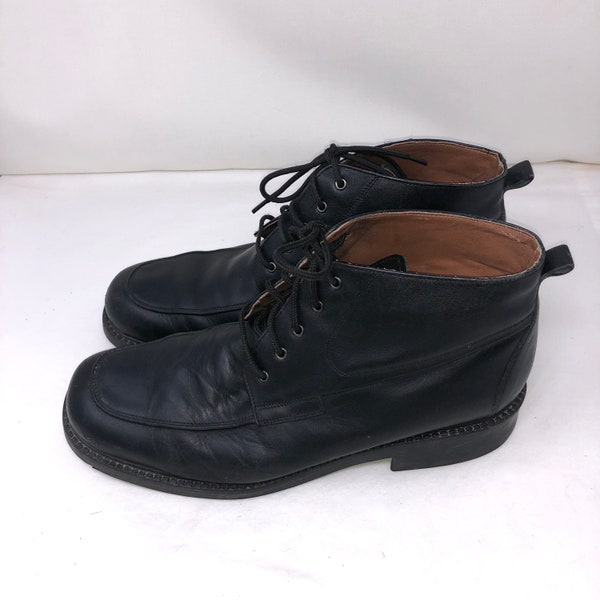 Hombres Tamaño 10 Vintage Nunn Bush NXXT Botas de vestir negras