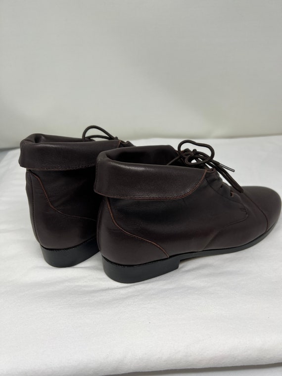 Women Size 8 Vintage Prima Royale Brown Leather L… - image 4