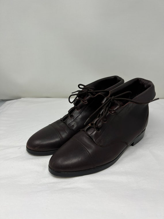 Women Size 8 Vintage Prima Royale Brown Leather L… - image 2