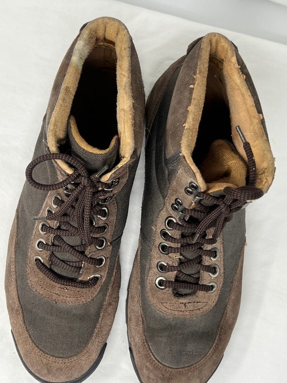 Men Size 12 Vintage Brown Donner Mountain Hiking … - image 5