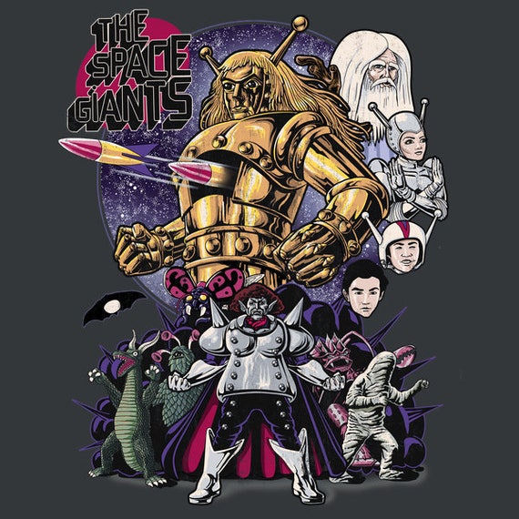 The Space Giants t shirt classic giant robots and monsters Huitzilopochtli t shirt Aztec God Mexica Spirit Sun | Etsy