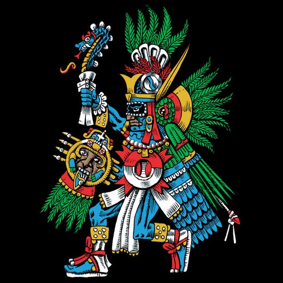 Huitzilopochtli t shirt Aztec God Mexica Spirit Sun | Etsy Huitzilopochtli t shirt Aztec God Mexica Spirit Sun | Etsy
