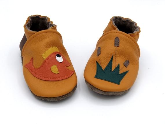 Buy All Leather Slippers/size 18 to 35/child/baby/boy/calf Leather