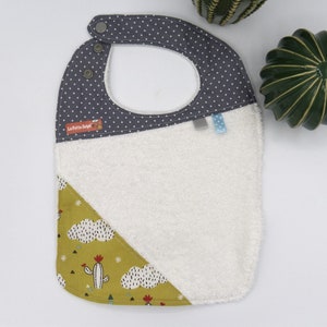 Sponge bib and baby fabric, birth gift, baby accessory, mixed, cactus