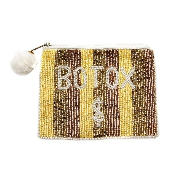 Botox money seed beaded coin purse - Gifts for her, Boho bags, Secret Santa gifts, Holiday gifts