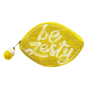 Be zesty seed beaded coin purse, Gifts for her, Boho bags, Accessories, Wallets, Pouches
