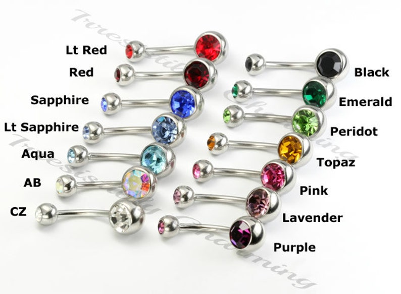 Moon /& Sun 14 gauge stainless steel belly button navel rings body jewelry 14g
