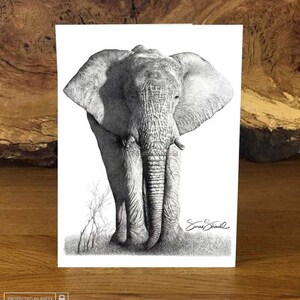 Gentle Giant ~ Wenskaart van de bekroonde Britse kunstenaar Susan Shimeld