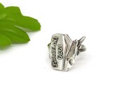 Space shuttle silver spoon ring, Wide U.S. enterprise ring, Test flight spoon ring, Handmade silver spoon rings