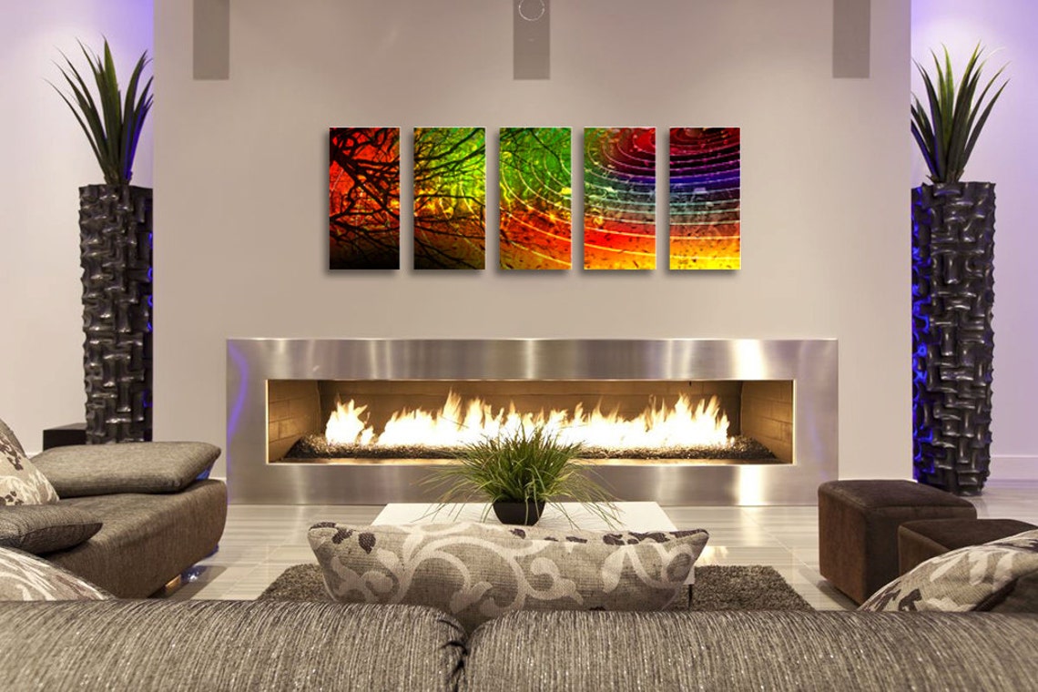 Modern Metal Wall Art Sculpture for Interior and Exterior | Etsy