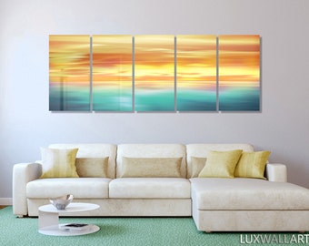 Large Abstract Metal Wall Art Decor Color Trilogy