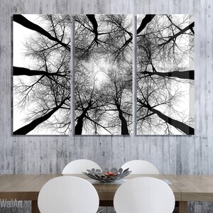 Black Trees Wall Decor Art