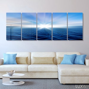 Contemporary Wall Art Blue Horizon